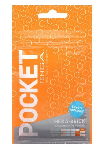 Карманный мастурбатор HEXA-BRICK - Tenga POT-004