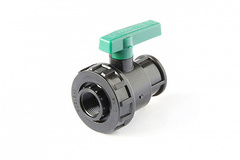 Кран ПНД ПЭ шаровый ВР-ВР ручка 1х1