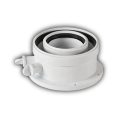 Адаптер дымохода вертикальный конденсационный коаксиальный D60/100