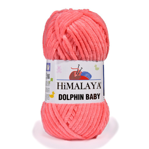 Пряжа Himalaya Dolphin Baby арт. 80332 розовый коралл