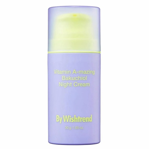 Крем с ретинолом и бакучиолом By Wishtrend Vitamin A-mazing Bakuchiol Night Cream, 30 мл