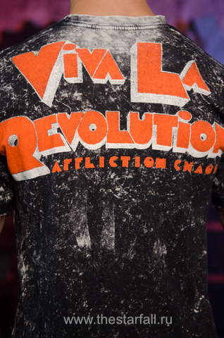 Affliction | Футболка мужская The Adicts Viva La Revolution A8336 принт на спине