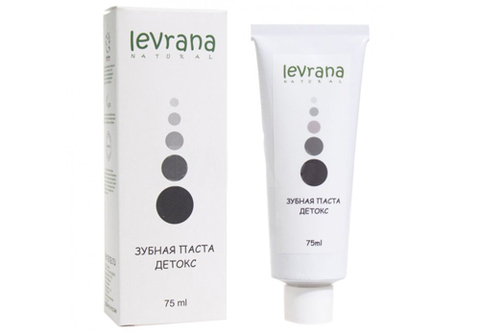 Черная зубная паста Детокс Леврана, 75мл