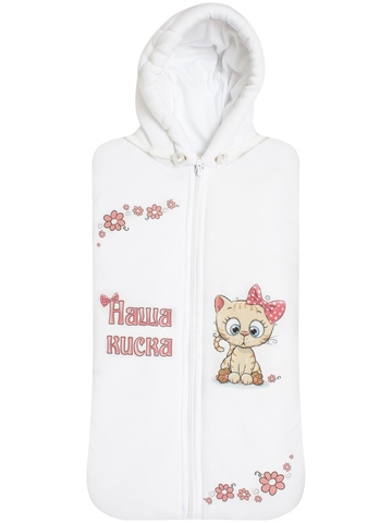 Теплый конверт-кокон "Киска"