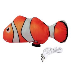 Homecat игрушка для кошек интерактивная шевелящаяся рыба на USB зарядке 30 см