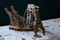 Гидравлическая рука UNIMO (UNIWOOD) - Деревянный конструктор, 3D пазл, сборная модель