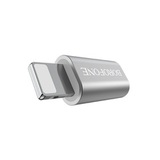 Переходник OTG Micro USB на Lightning Borofone BV5 (Серебро)