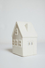 Белый керамический домик-подсвечник, 15х10 см, Дания