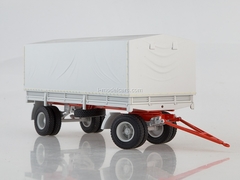 KAMAZ-53212 with trailer GKB-8350 white 1:43 Start Scale Models (SSM)