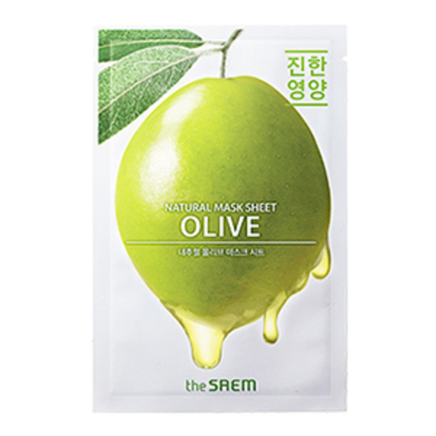 the Saem Natural Olive Mask Sheet