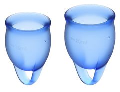 Набор синих менструальных чаш Feel confident Menstrual Cup - 