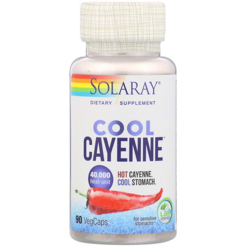 Solaray, Cool Cayenne, 90 VegCaps