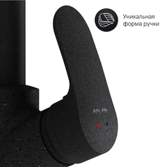 Смеситель для кухни с G-образным изливом, черный, AM.PM Like - F8006022