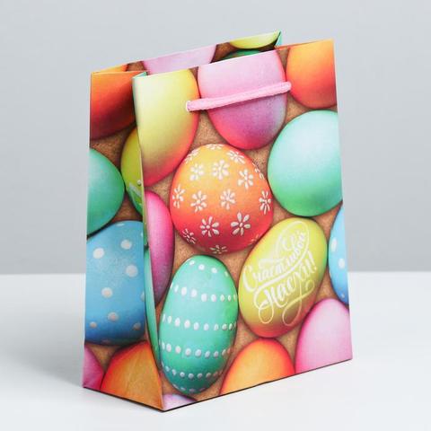 Пакет ламинированный вертикальный «Пасхальные угощения», 12х15х5.5 см