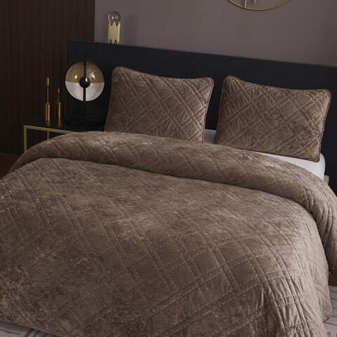 Покрывало 240х260 и 2 наволочки 50х70 Sofi De MarkO Селена Капучино