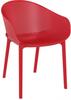 Кресло пластиковое, Siesta Contract Sky, красный