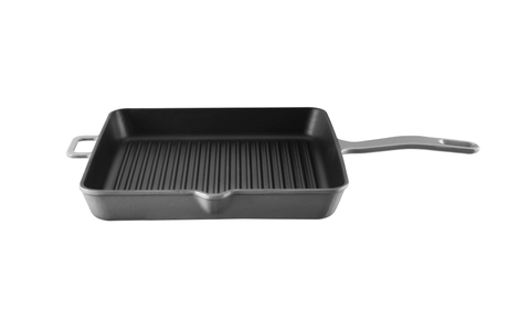 Сковорода-гриль квадратная 25х25см Voeux Gracieuse серая