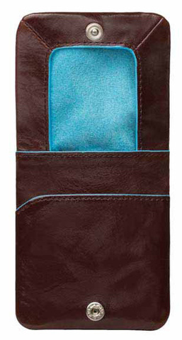 Монетница Piquadro Blue Square, коричневый, кожа натуральная (PU2636B2/MO)