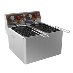 Фритюрница электрическая настольная Kobor FS2-4T две ванны