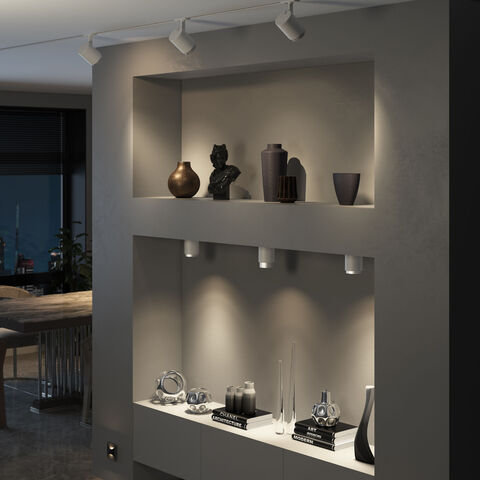 Накладной светодиодный светильник Elektrostandard Cors 25032/LED 10W 4200K белый/серебро