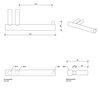Decor Walther 0856660 Decor Walther Bar TPH1 Держатель туалетной бумаги, подвесной, цвет: черный матовый