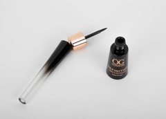 OG-E3854 Жидкая стойкая подводка-циркуль для век, черная