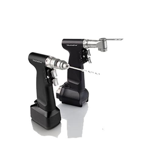 De Soutter MBU-470 Traumadrive Electric Handpiece/ Attachments: drills, saws, reamers, radiolucent drill, wires, pulse lavage
