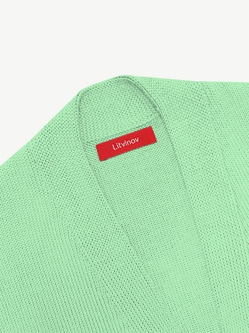 Кардиган с планкой из мягкой шерсти