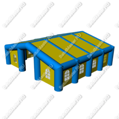 Надувной шатер "Сине-желтый" 8*8 м