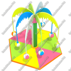 Электрическая карусель детская 4KIDS "Кокосовая пальма"