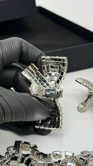 32284- Серьги клипсы БАНТЫ в стиле Alessandra Rich