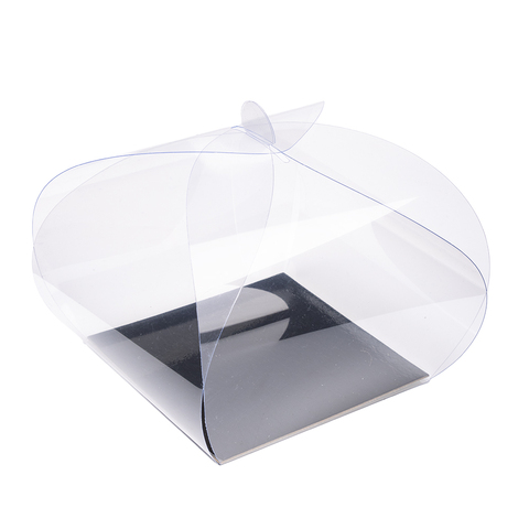 Коробка «Хао бао» 100×100×100 мм с чёрной подложкой