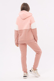 Утепленный спортивный костюм для беременных и кормящих 16229 пудра-персик-тофу