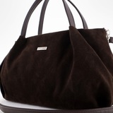 Сумка Саломея 334 эко-замша кофе