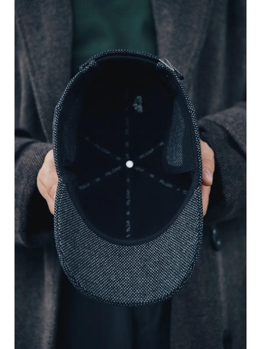 Кепка утепленная с ушками драповая