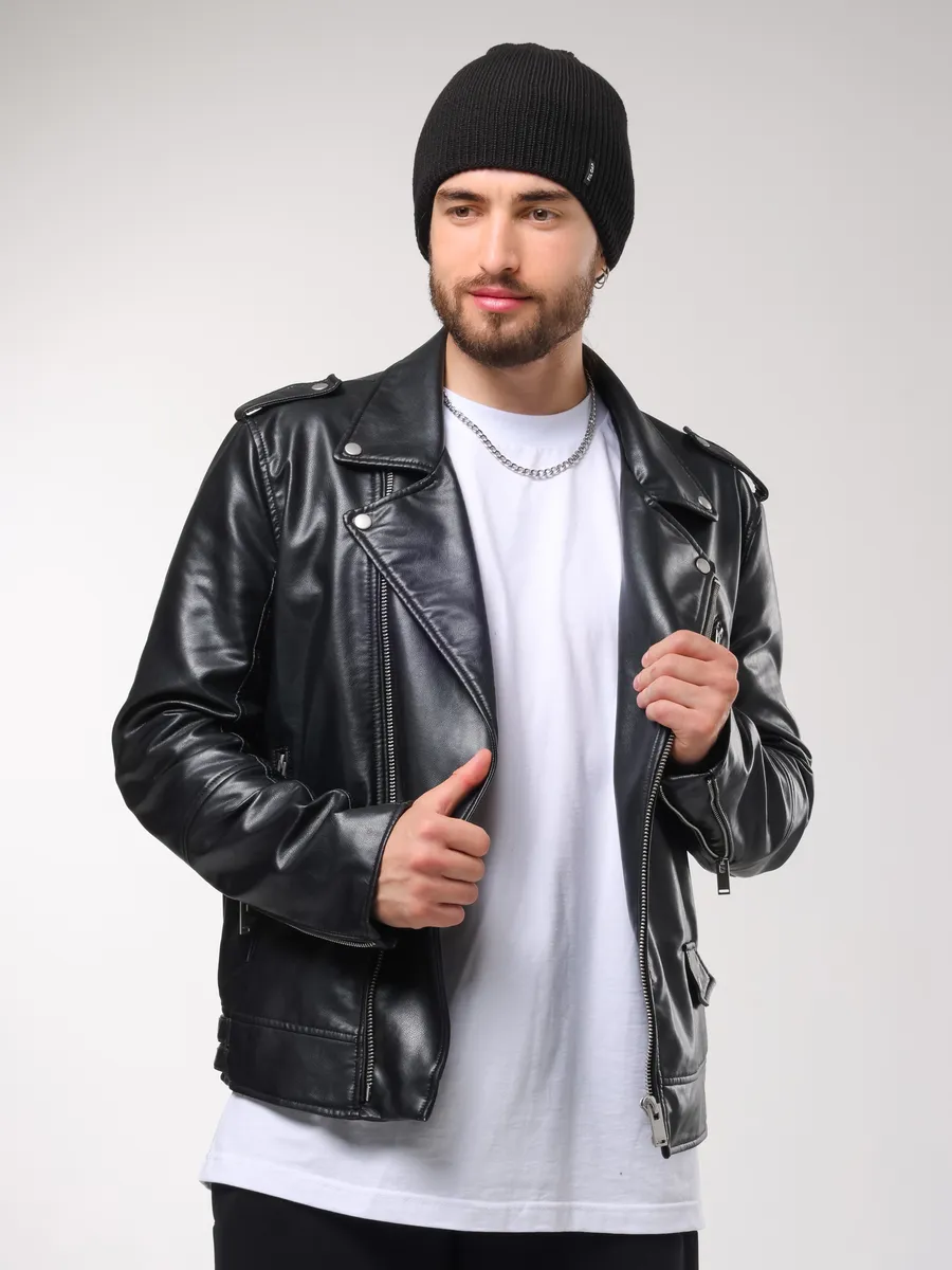 Шапка осенняя бини вязаная