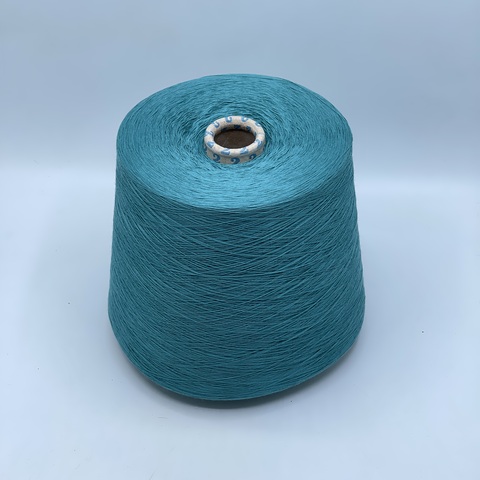 Бобинная пряжа,Cotton combed, 1693м. 100%Хлопок, Морская волна(771), 39052