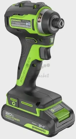 Винтоверт ударный аккумуляторный Greenworks ID3170, 24V, б/щет, 0-3200 об/мин, 4000 уд/мин, HEX 1/4, 170Нм, 1х2Ач, ЗУ, кор (3804907CUA)