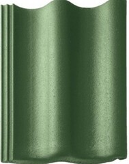 Цементно-песчаная черепица Braas (Браас) Янтарь Зеленый 1шт (10шт=1м2)