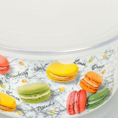 Салатник эмал сталь, кругл, 3 шт, 1,1.9,2.5 л, с крыш, Цветное печенье, Керчь