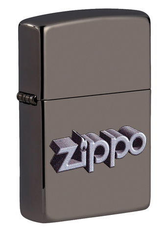 Зажигалка ZIPPO с покрытием Black Ice, латунь/сталь, чёрная, глянцевая, 57x38x13 мм (Zippo Design) Wenger-Victorinox.Ru
