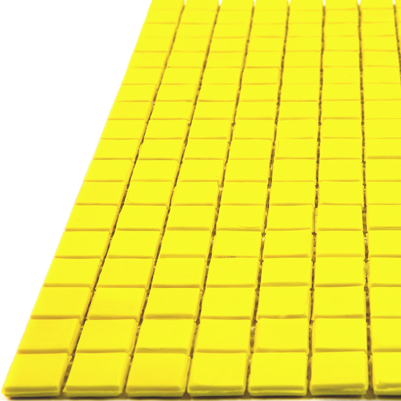 NC709 Мозаика одноцветная чип 15 стекло Alma Mono Color желтый квадрат глянцевый