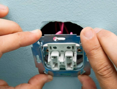 Установка (монтаж) выключателя