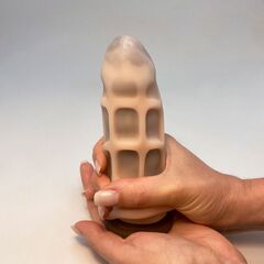 Телесный мастурбатор-ротик Oral Mini Masturbator - 