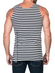 Купить черную майку-тельняшку - Магазин тельняшек.ру 8-800-700-93-18Майка-тельняшка ВМФ (черная полоса) ГОСТ МИНОБОРОНЫ в Магазине тельняшек