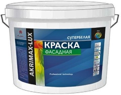 Краска «AKRIMAX-LUX» фасадная супербелая 3кг (4шт/уп)(144)