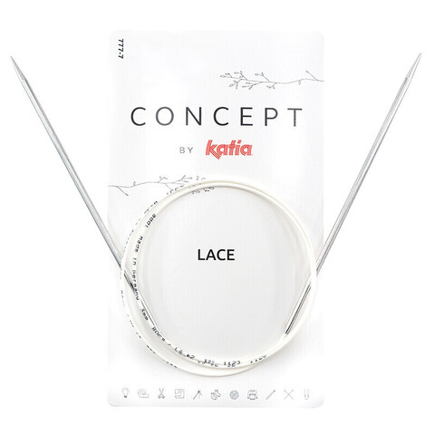 Спицы круговые супергладкие CONCEPT BY KATIA Lace №3, 80 см