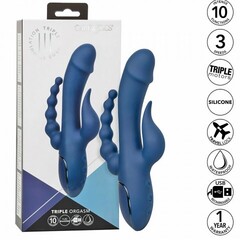 Вибратор тройного действия CalExotics III Triple Orgasm, 11.5 см x 3.25 см