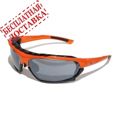 Очки солнцезащитные 2K SB-12233  (оранжевый глянец / дымчатые зеркальные + 2 доп. линзы)