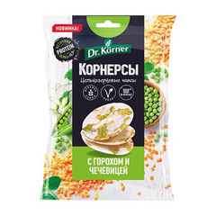 Dr, Korner Чипсы ц/з рисовые с горошком и чечевицей 50гр